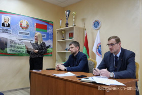 Информационно-пропагандистская группа под руководством заместителя председателя Октябрьского райисполкома Александра Шульца встретилась с коллективом Октябрьского РЭС филиала «Речицкие электрические сети» РУП «Гомельэнерго»