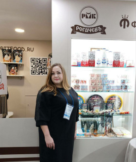 Акцябрскі малочны завод філіяла ААТ "Рагачоўскі МКК" прадставіў сваю прадукцыю на Міжнароднай выставе «ПРАДЭКСПА – 2025»